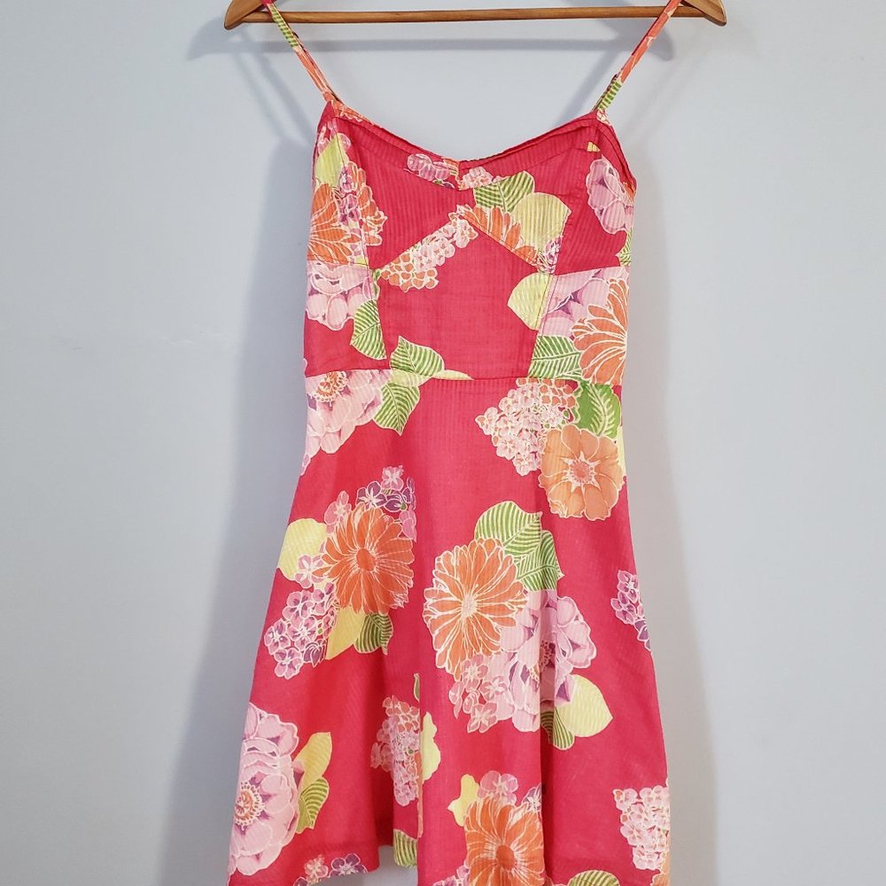 Aeropostale Floral, Sleeveless, Fit and Flare Dress